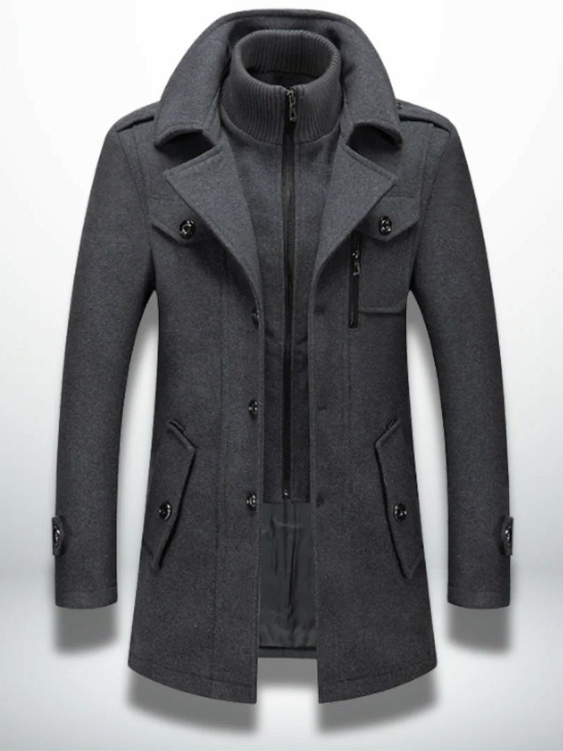 Men's Business Warm Woolen Coat