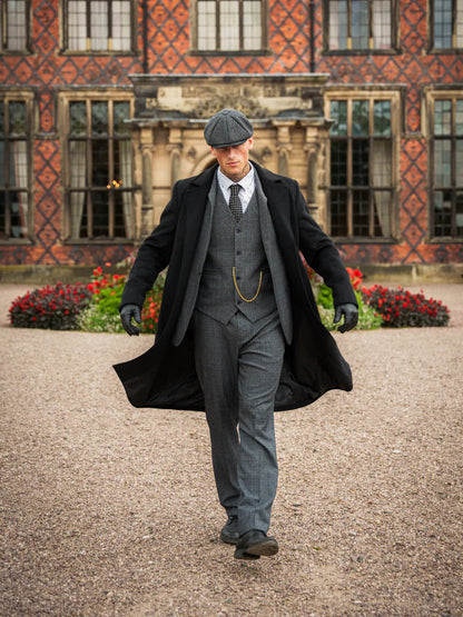 Men's Casual Comfortable Outerwear Manteau long britannique Tommy