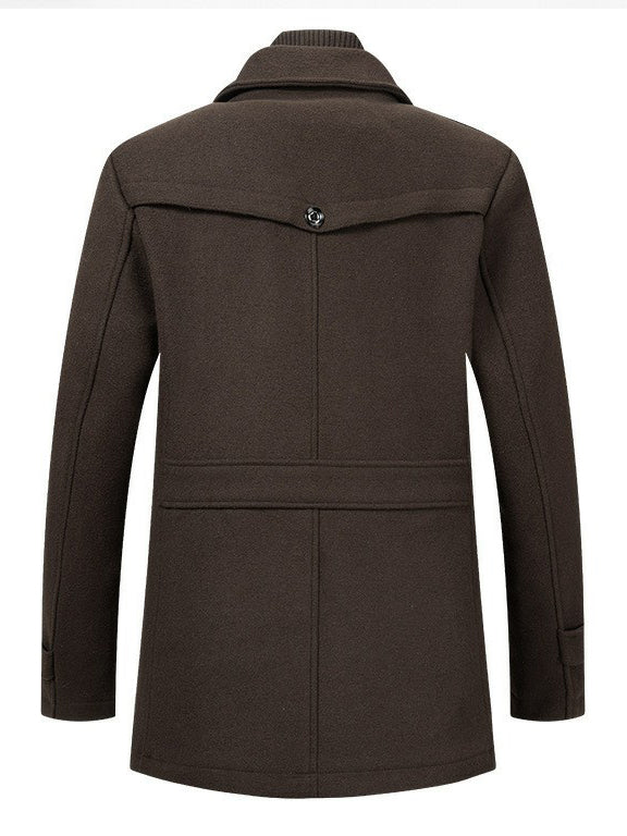 Men's Business Warm Woolen Coat