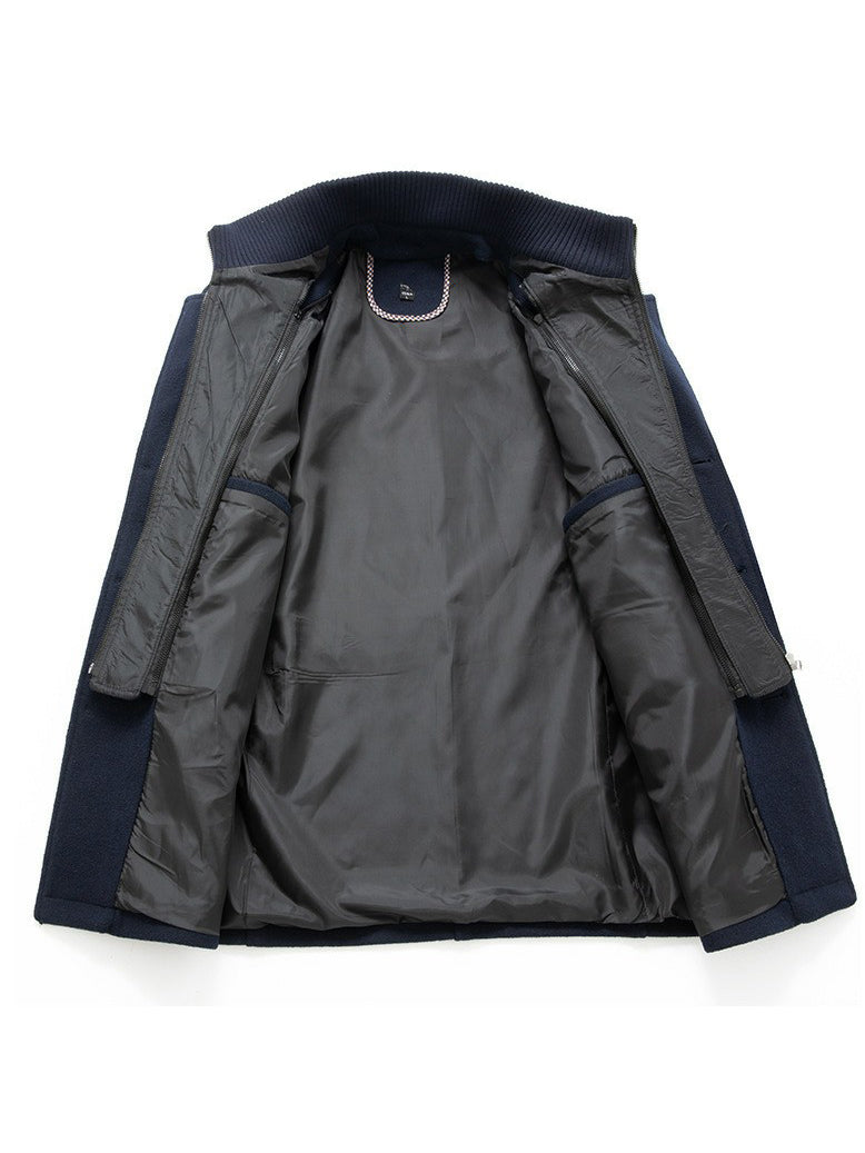 Men's Business Warm Woolen Coat
