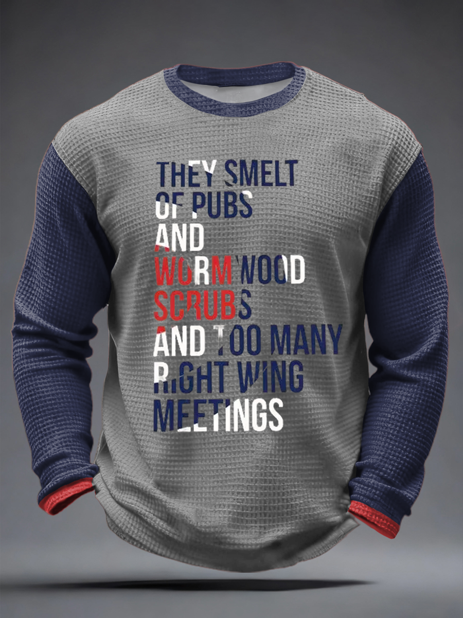 Men's UK Mods Music Lover Waffle Long Sleeve T-Shirt