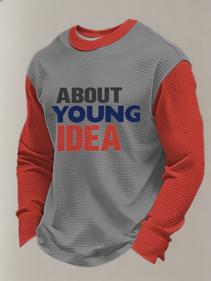 Men's UK Mods Music Lover Waffle Long Sleeve Sweatshirt