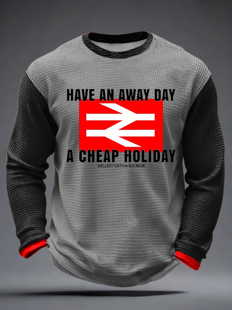 Men's UK Mods Music Lover Waffle Long Sleeve T-Shirt