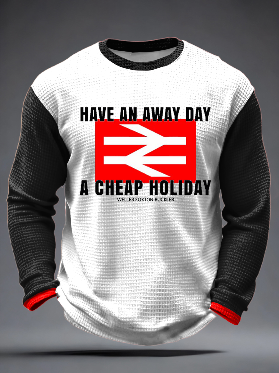 Men's UK Mods Music Lover Waffle Long Sleeve T-Shirt