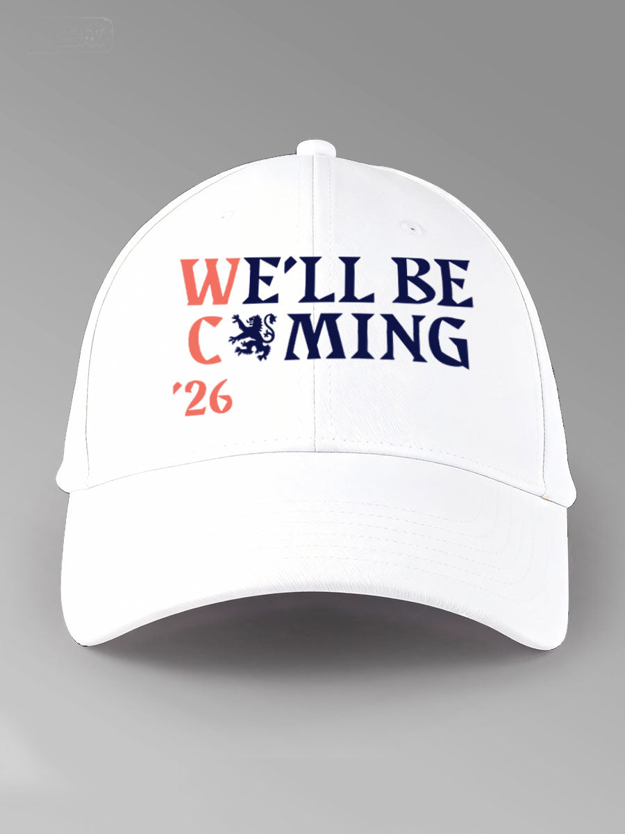 Unisex UK Football Lover Scotland We'll Be Coming 2026 Printed Hat