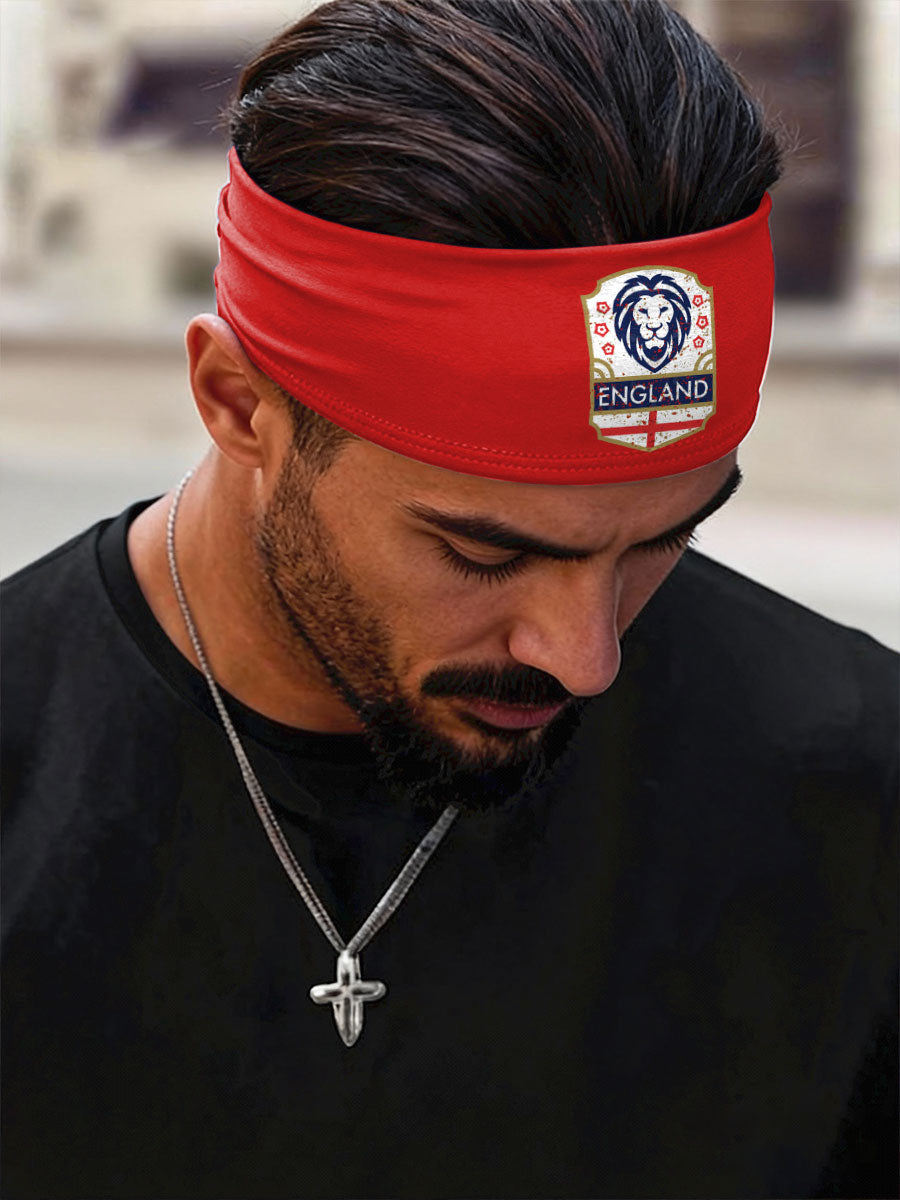 England Football Lover Printed Sports Headband