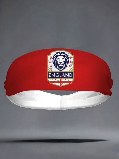 England Football Lover Printed Sports Headband