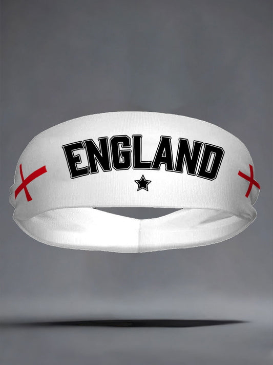 England Football Lover Printed Sports Headband