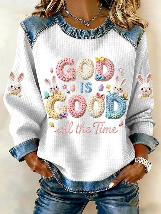 Women's Rabbit Print Casual T-Shirt