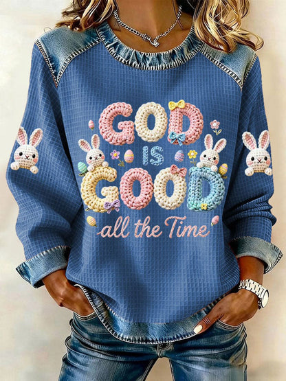 Women's Rabbit Print Casual T-Shirt