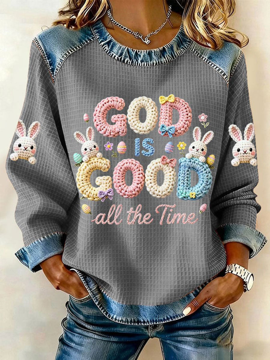 Women's Rabbit Print Casual T-Shirt