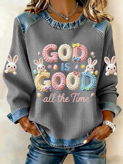 Women's Rabbit Print Casual T-Shirt