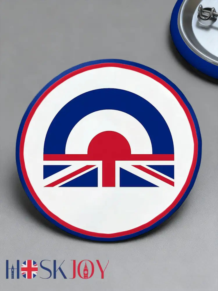 UK Mods Music Lover Printed Pins - White / ONE