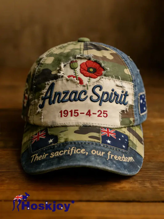Unisex ANZAC Day Print Hat As picture / ONE