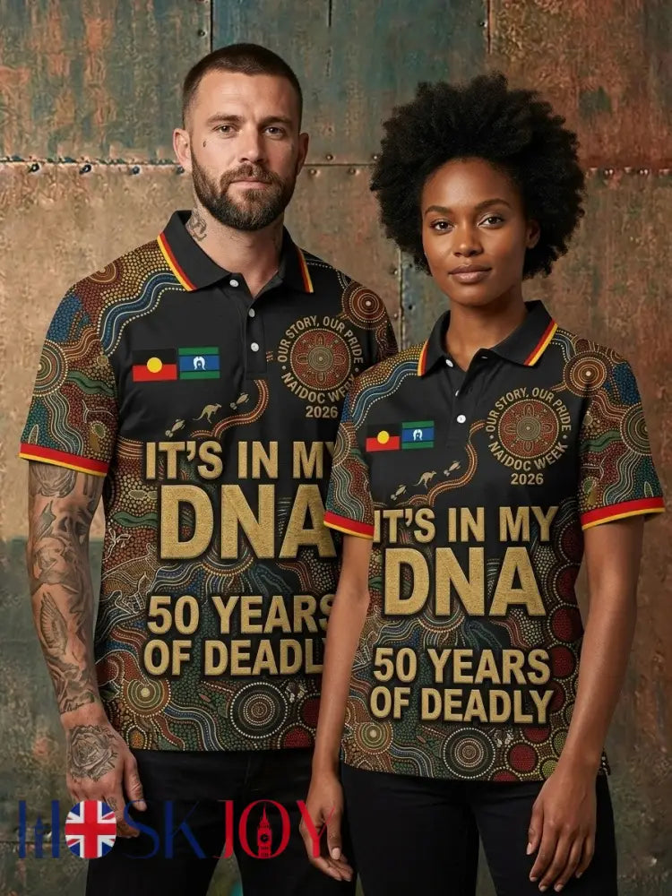 Unisex AU Aboriginal Culture Printed Casual Tops - Black / S