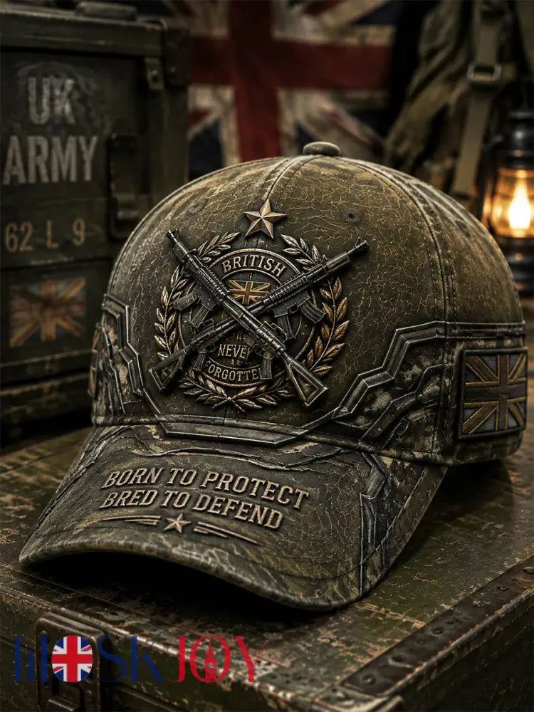 Unisex BORN TO PROTECT · BRED TO DEFEND Hat - Olive Green / ONE