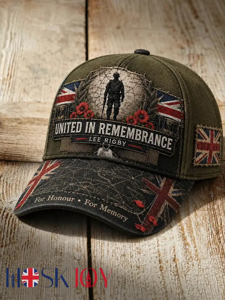 Unisex British Veteran Print Hat - As picture / ONE