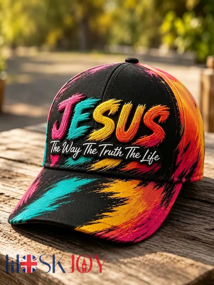Unisex Christian Jesus Art Print Casual Hat - As picture / ONE