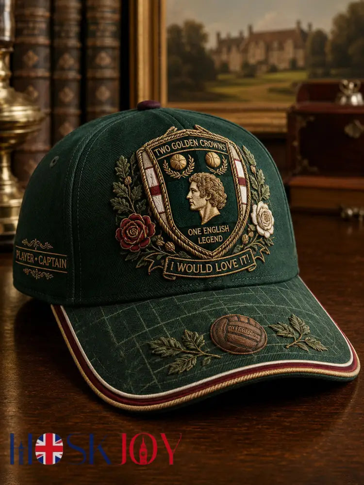 Unisex England Football Lover Legend King Kev Rip Printed Hat - Dark Green / ONE