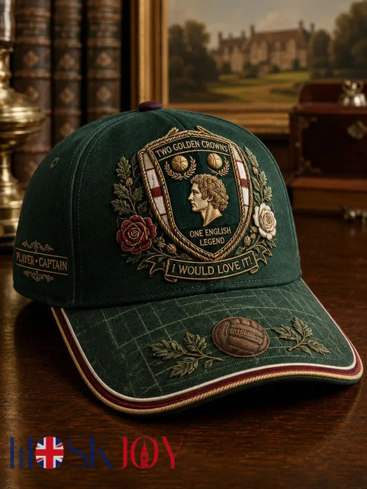 Unisex England Football Lover Legend King Kev Rip Printed Hat - Dark Green / ONE