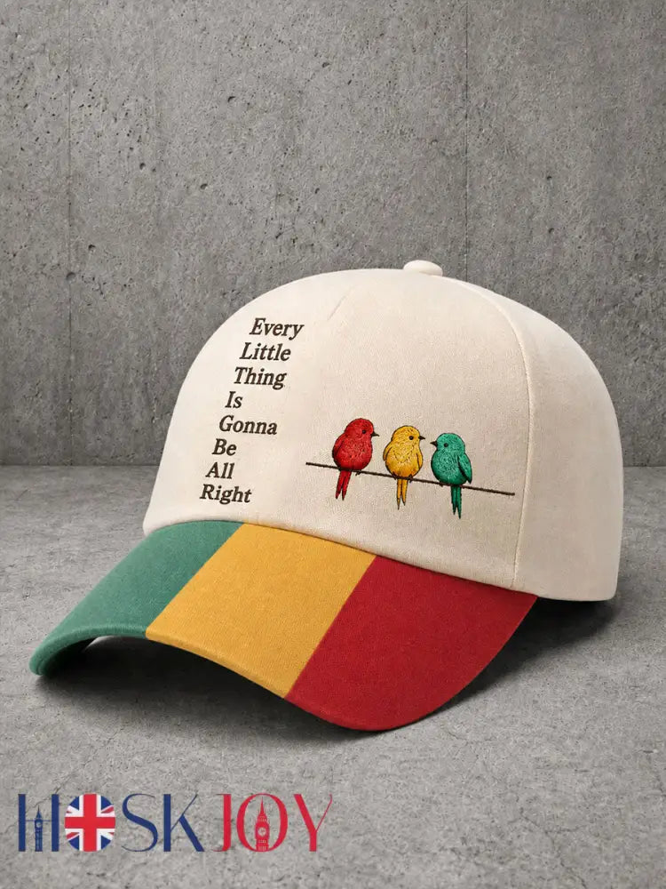 Unisex Every Little Thing Is Gonna Be Alright Hat - Apricot / S