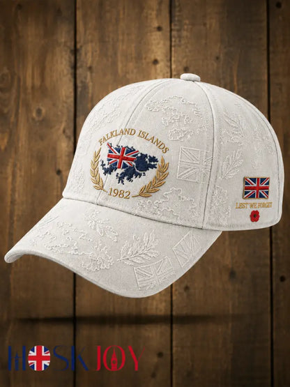 Unisex Falklands War Veteran Printed Hat - White / ONE