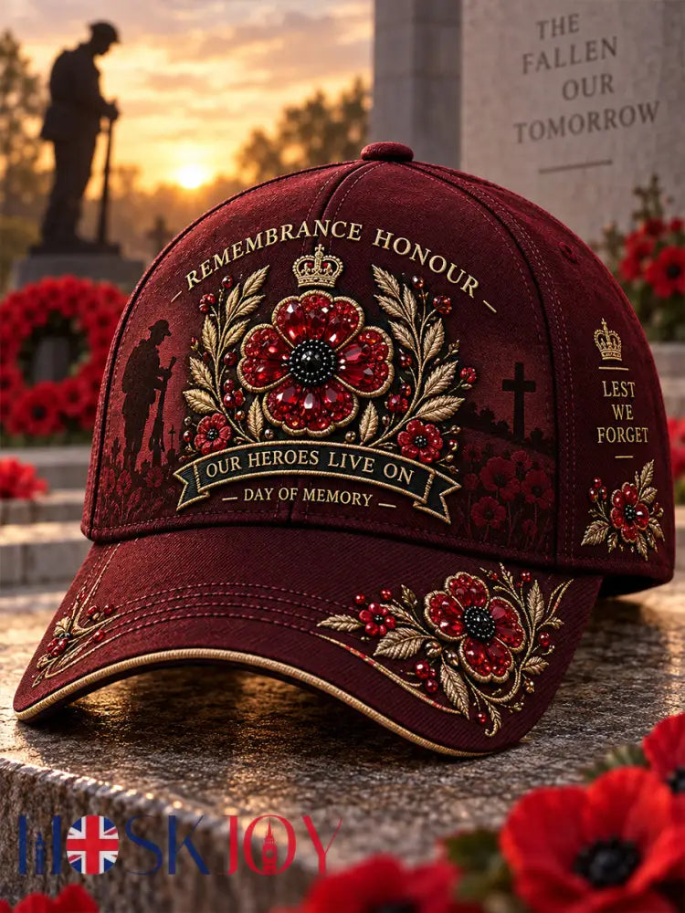 Unisex Hat Featuring Remembrance Day Commemorative Prints - A / ONE