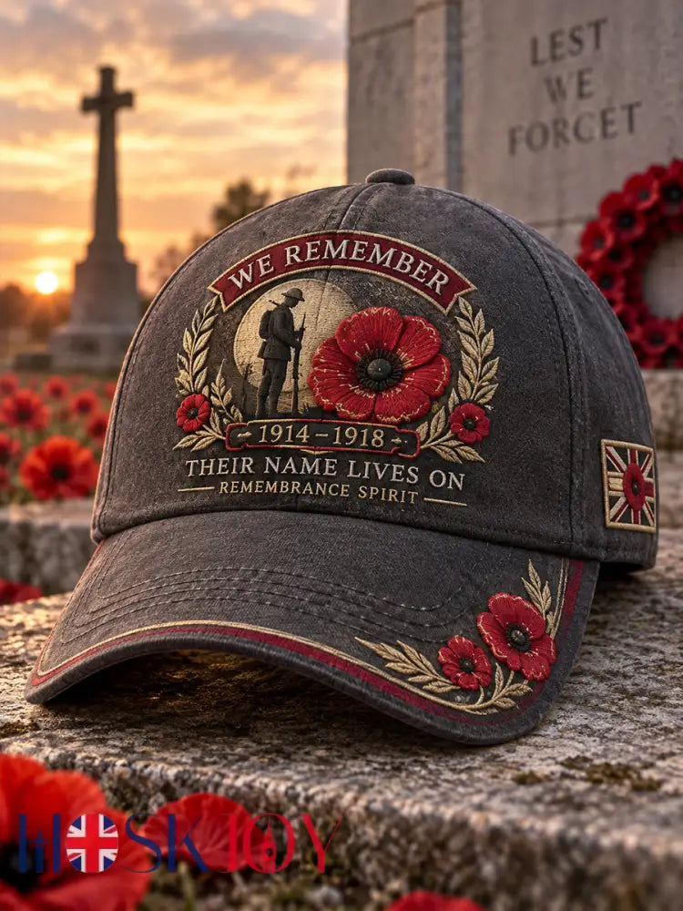 Unisex Hat Featuring Remembrance Day Commemorative Prints - A / ONE