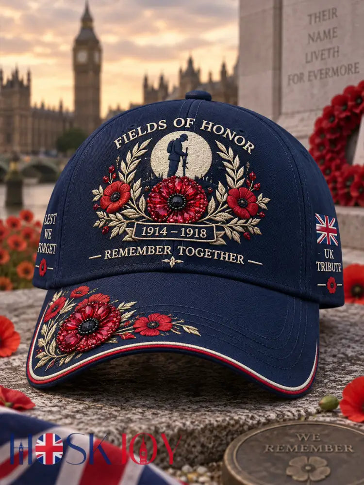 Unisex Hat Featuring Remembrance Day Commemorative Prints - A / ONE