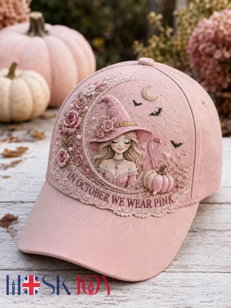 Unisex In October We Wear Pink Witch Hat - Pink / ONE