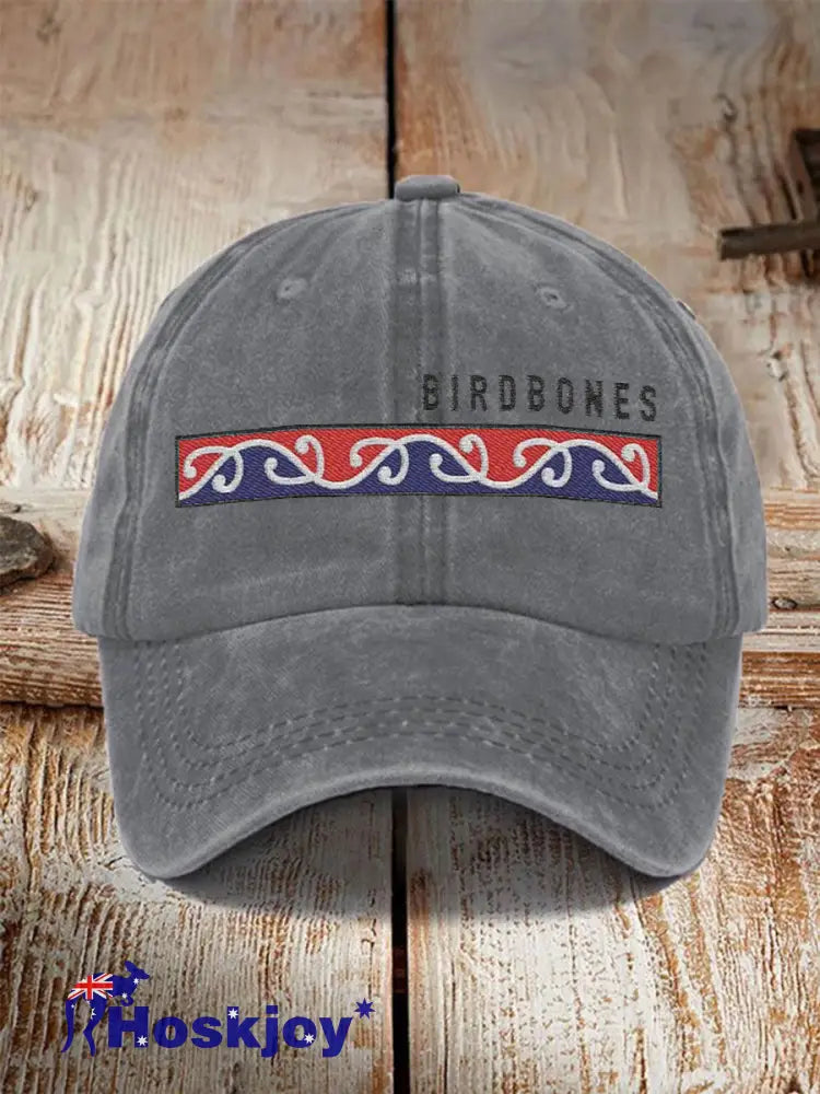 Unisex Maori Art NZ Printed Hat Gray / ONE