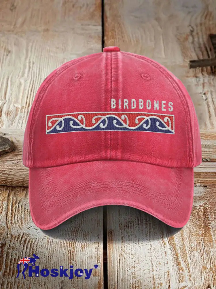 Unisex Maori Art NZ Printed Hat Red / ONE