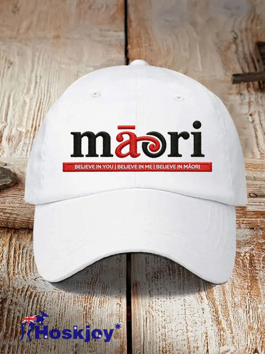 Unisex NZ Maori Art Printed Hat - White / ONE