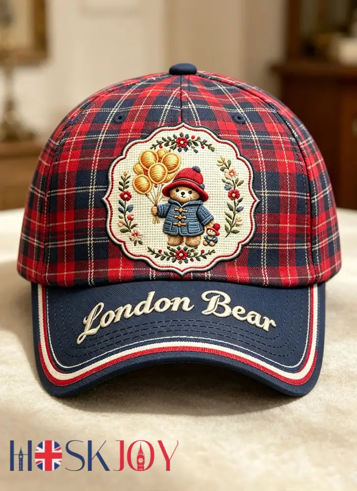 Unisex Paddington Bear Print Hat - Red / S