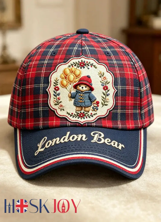 Unisex Paddington Bear Print Hat - Red / S