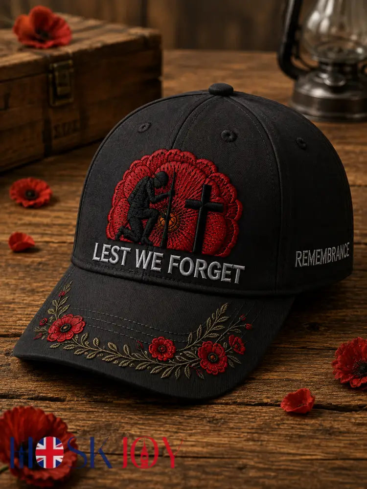Unisex Remembrance Day Hat - Black / ONE