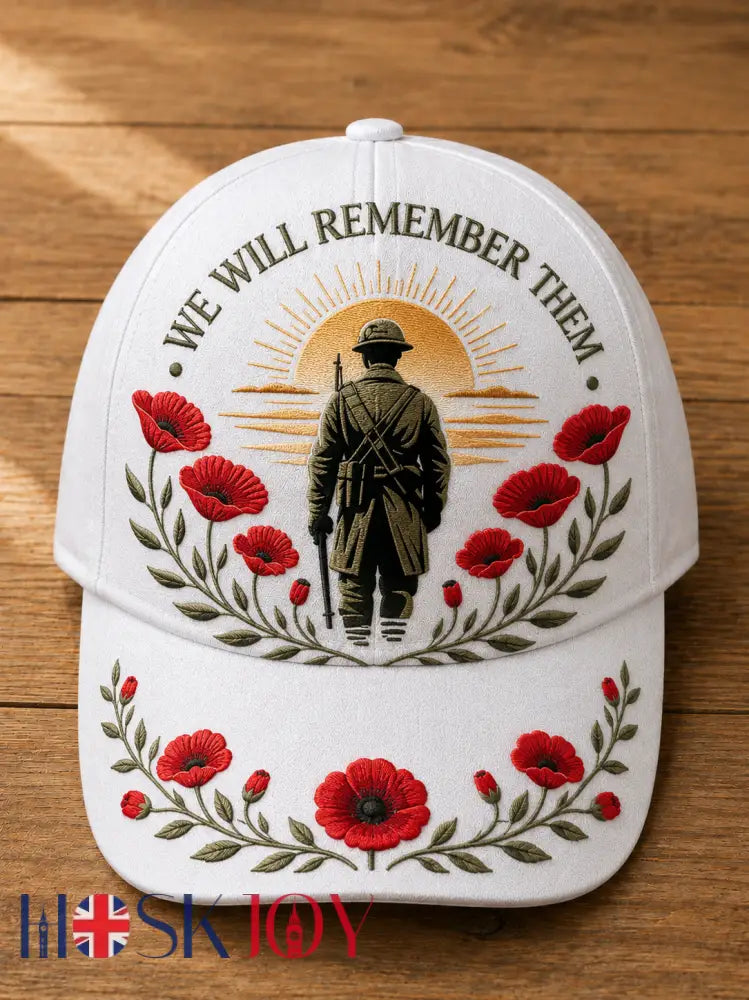 Unisex Remembrance Day Hat - White / ONE