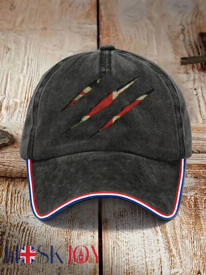 Unisex UK Flag Printed Hat - Black / JM