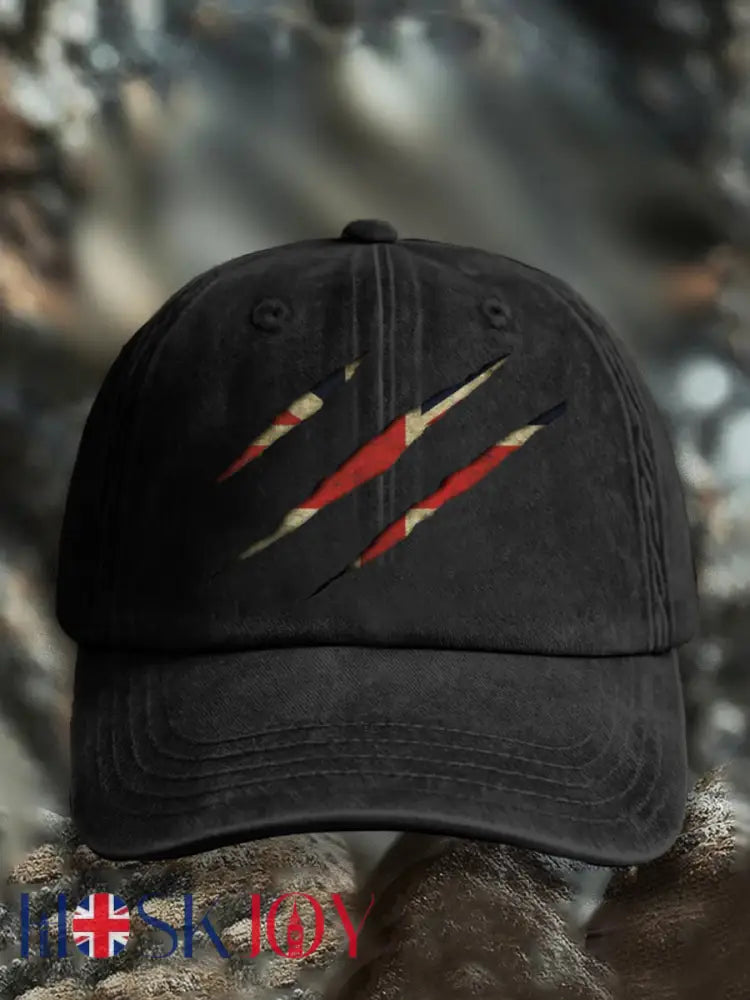 Unisex UK Flg Pride Print Hat - Black / JM