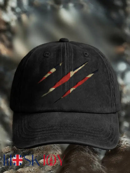 Unisex UK Flg Pride Print Hat - Black / JM