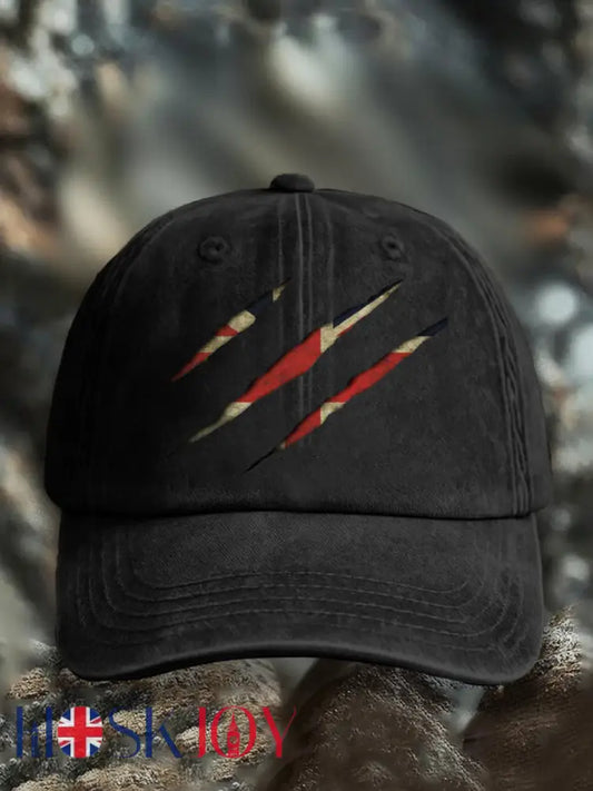 Unisex UK Flg Pride Print Hat - Black / JM