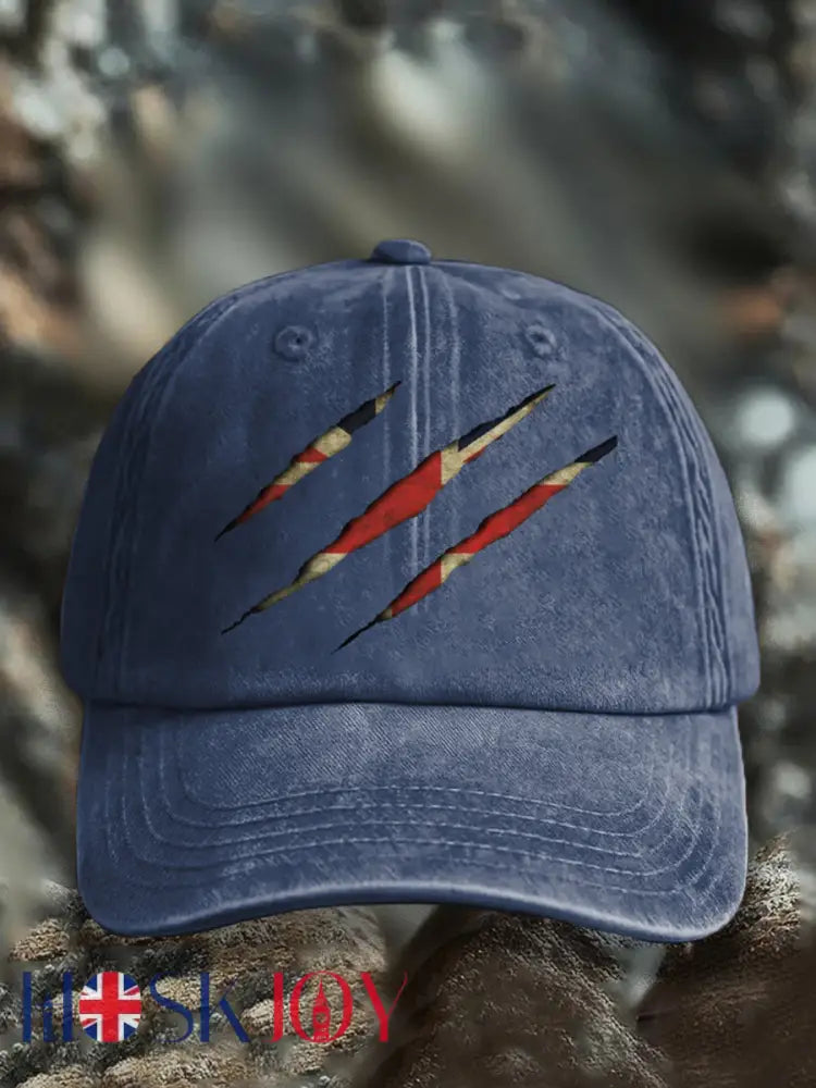 Unisex UK Flg Pride Print Hat - Navy Blue / JM
