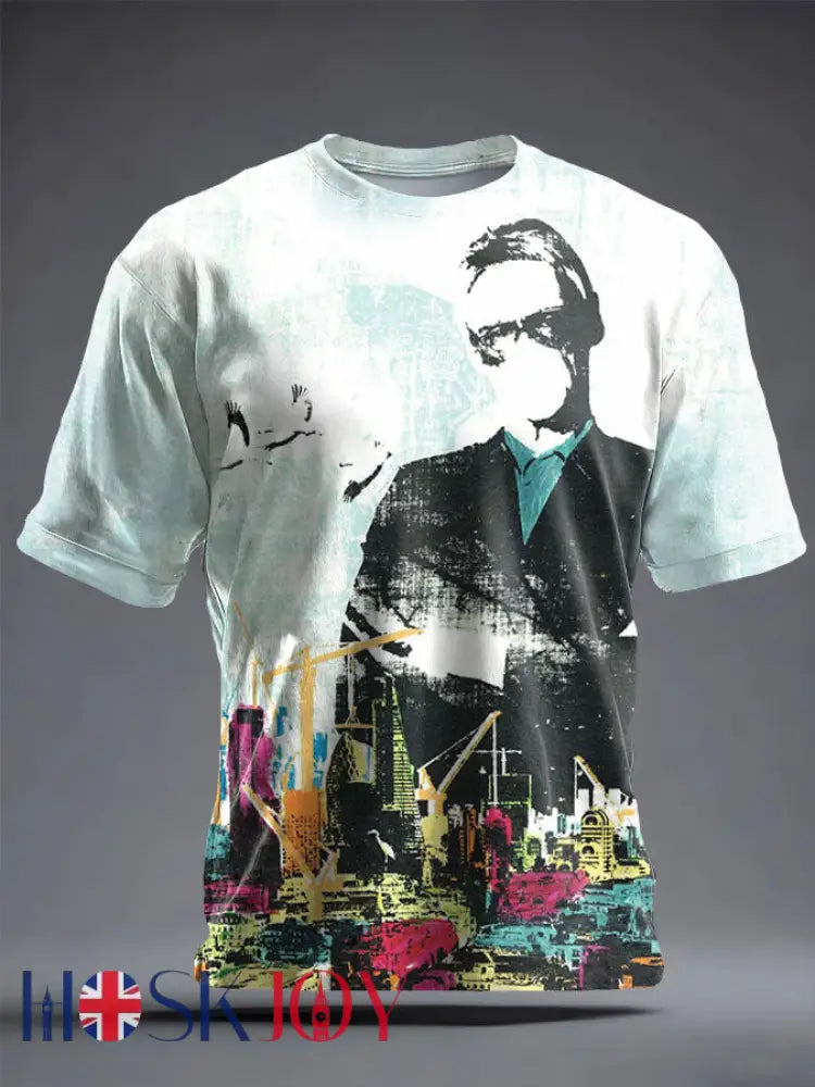 Unisex UK Mods Music Lover Printed T-shirt - As picture / S