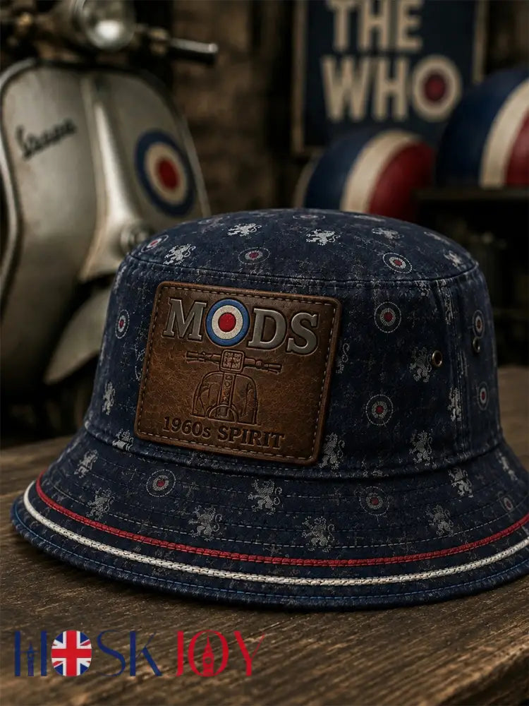 Unisex UK Mods Music Lover The Who Printed Fisherman’s Hat - Blue / ONE