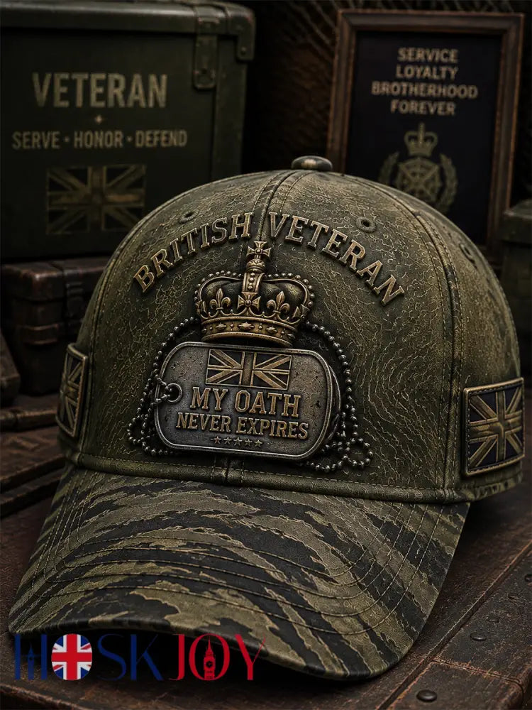 Unisex Veteran MY OATH NEVER EXPIRES Hat - Olive Green / ONE