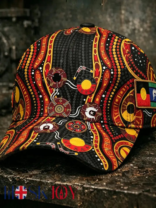 Unisex Vintage AU Aboriginal Culture IT’S IN MY DNA Hat - Orange / ONE
