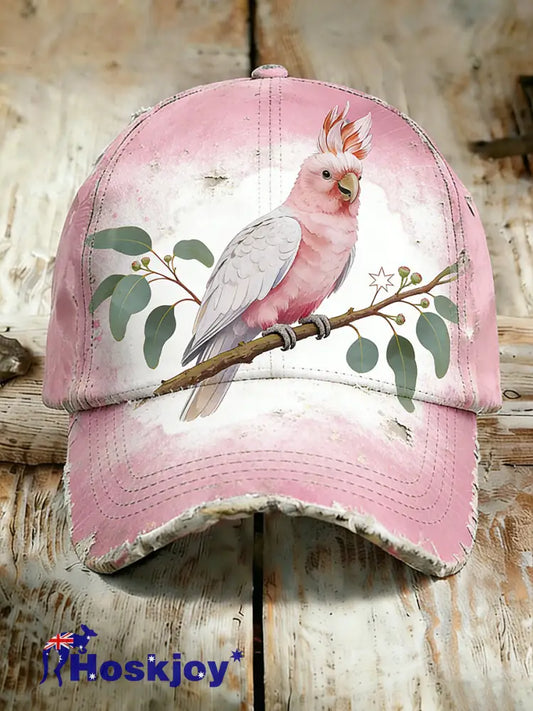 Unisex Vintage Australian Vacation Pattern Printed Hat A / ONE