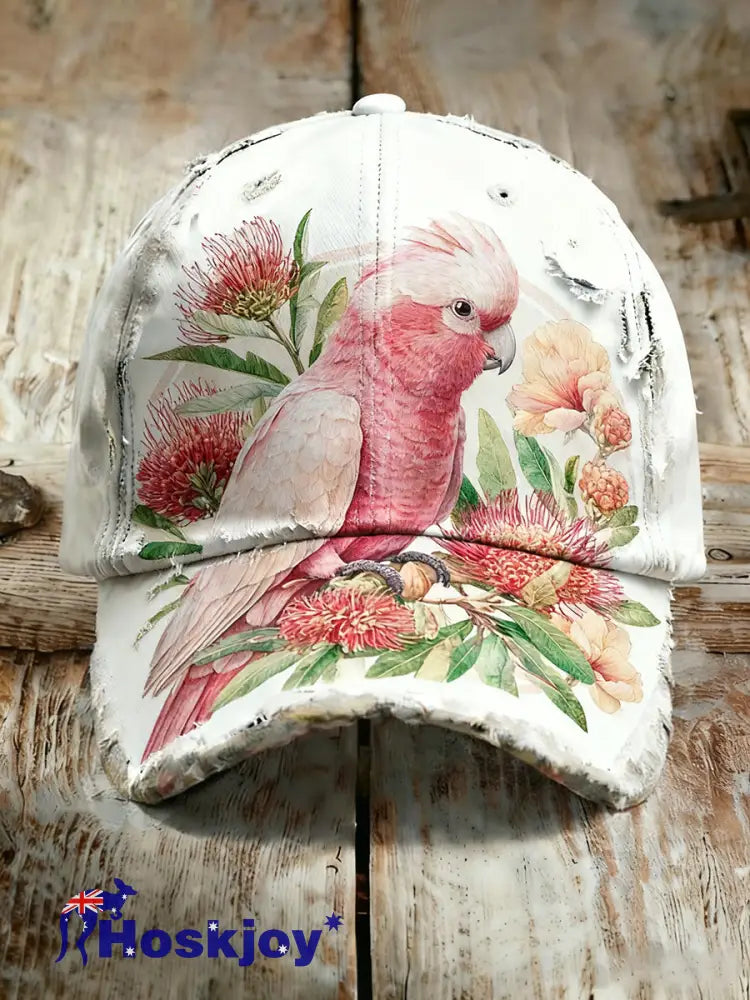 Unisex Vintage Australian Vacation Pattern Printed Hat A / S