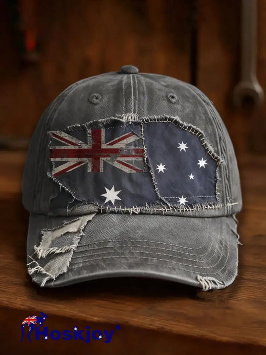 Unisex Vintage Australian Vacation Pattern Printed Hat A / S