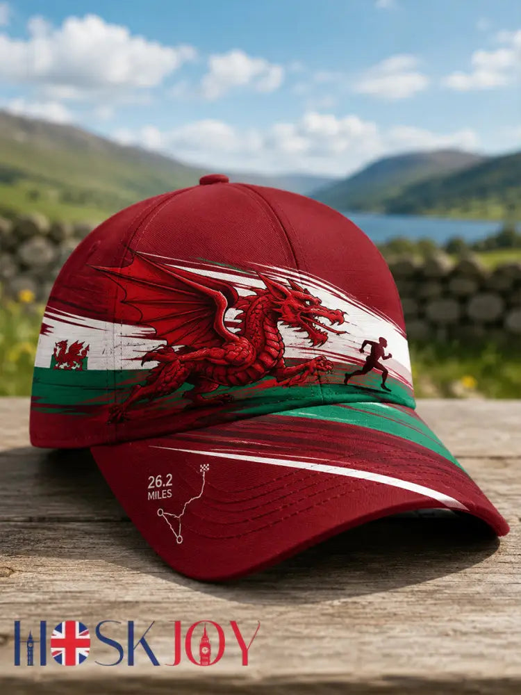 Unisex Welsh Outdoor Running Culture Art Print Hat - A / ONE